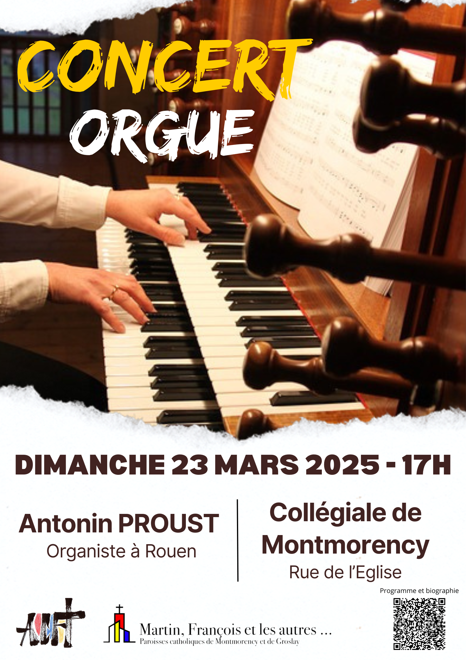 Concert orgue 23 mars 2025