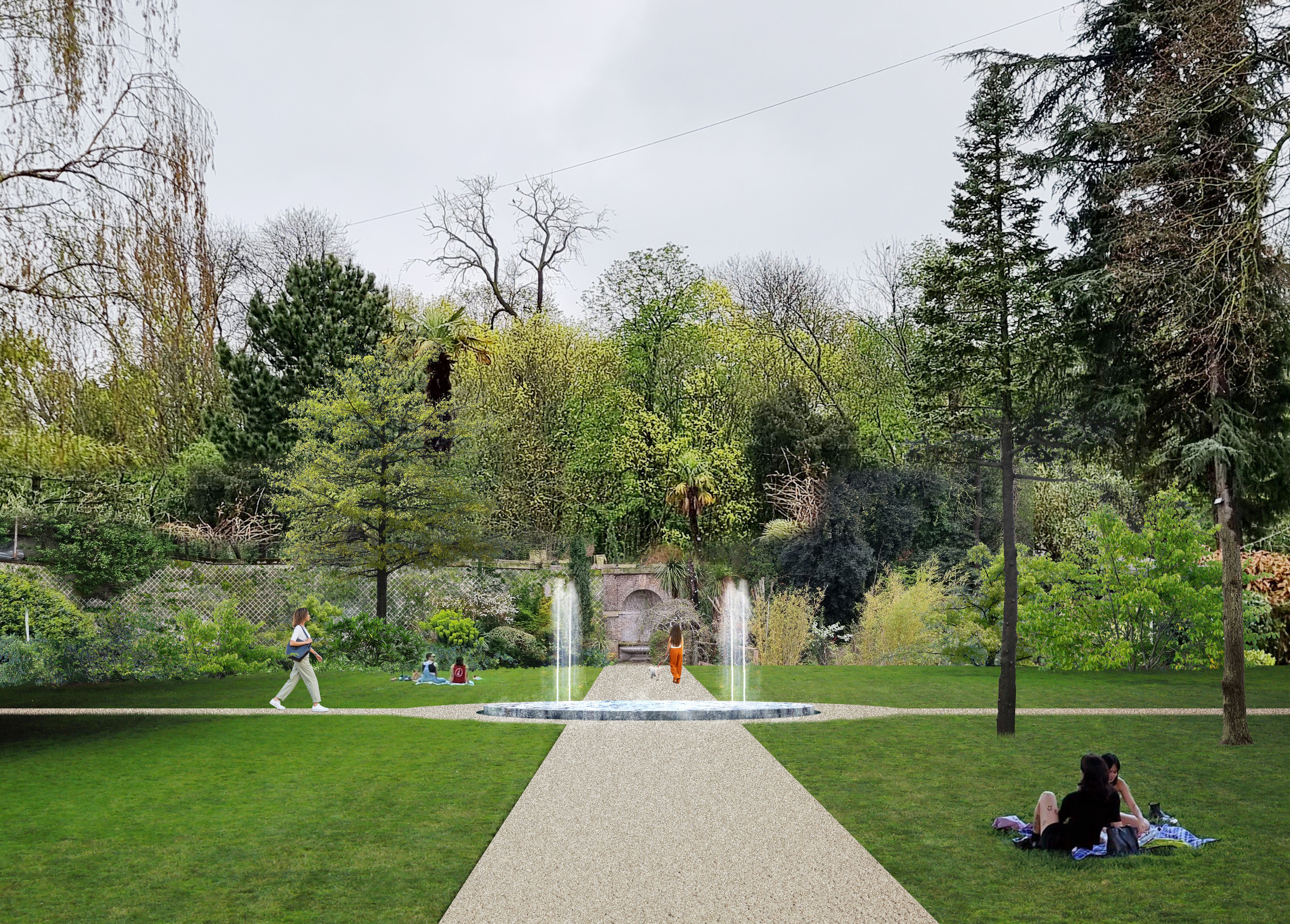 Fontaine du parc de Dino