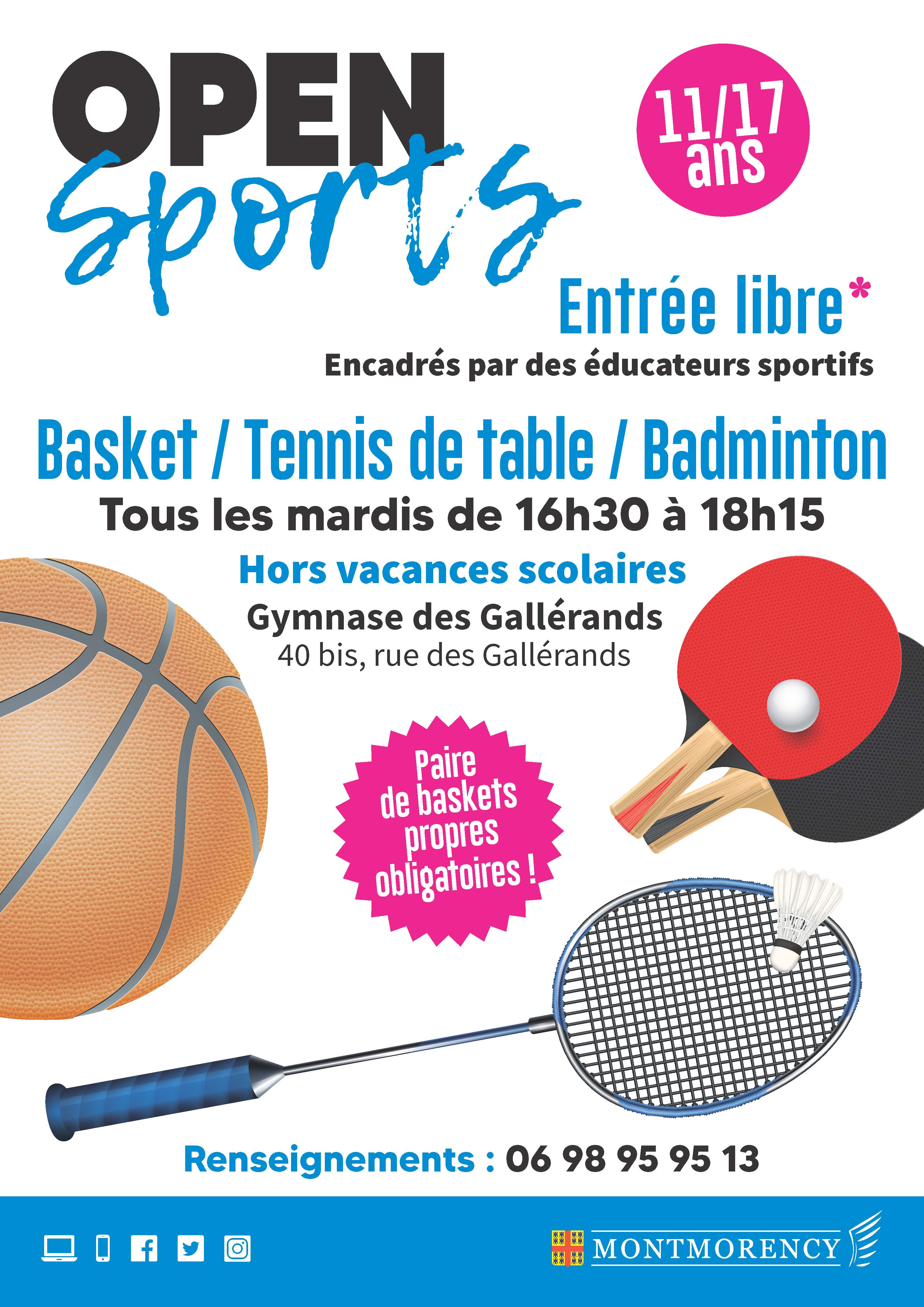 Open sports janvier 2025