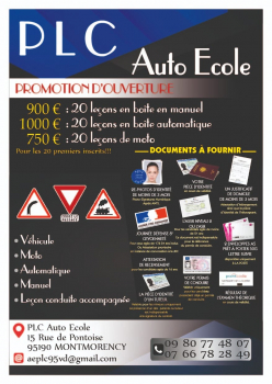 PLC auto école